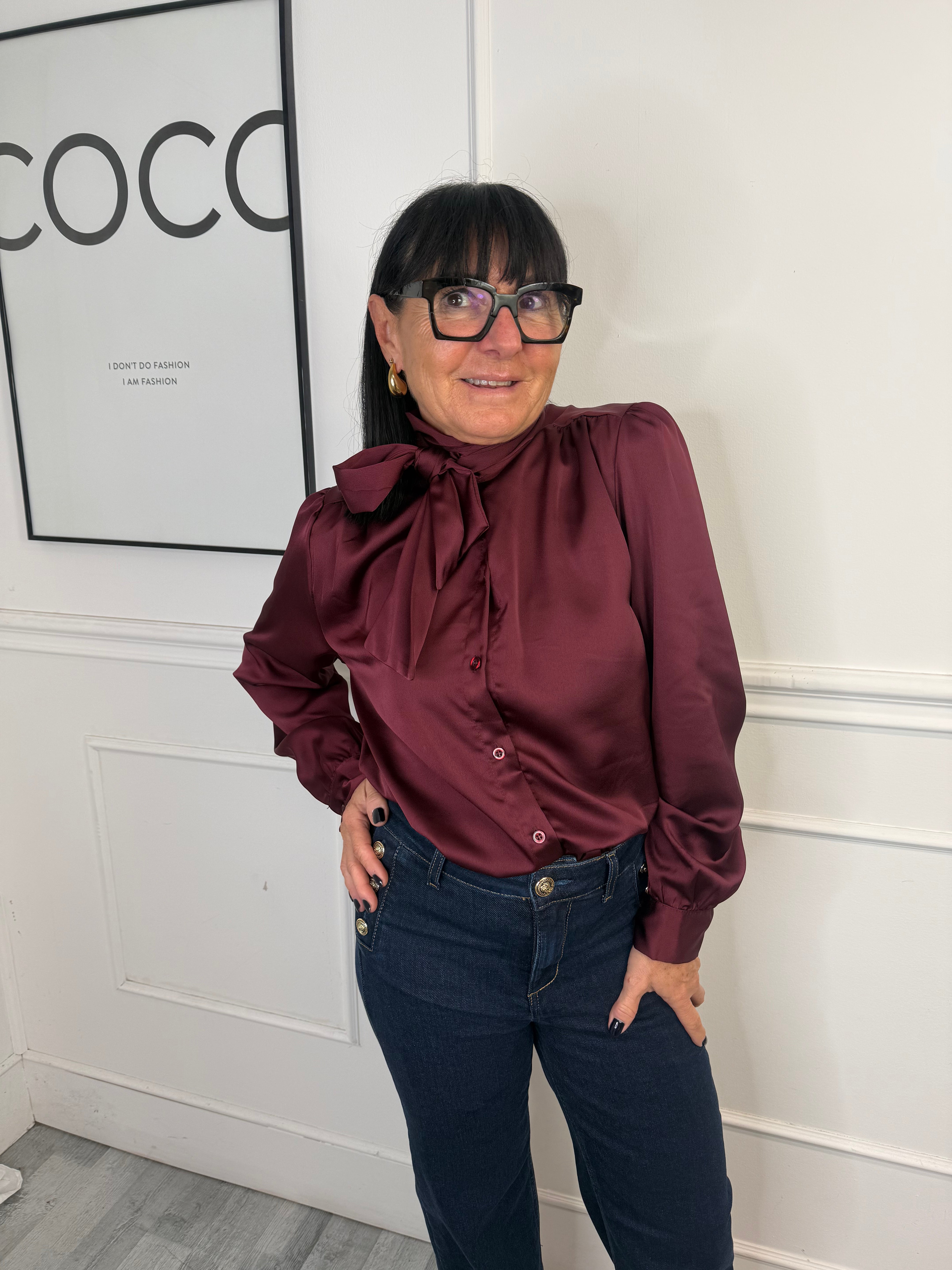 Camicia Lucrezia Bordeaux